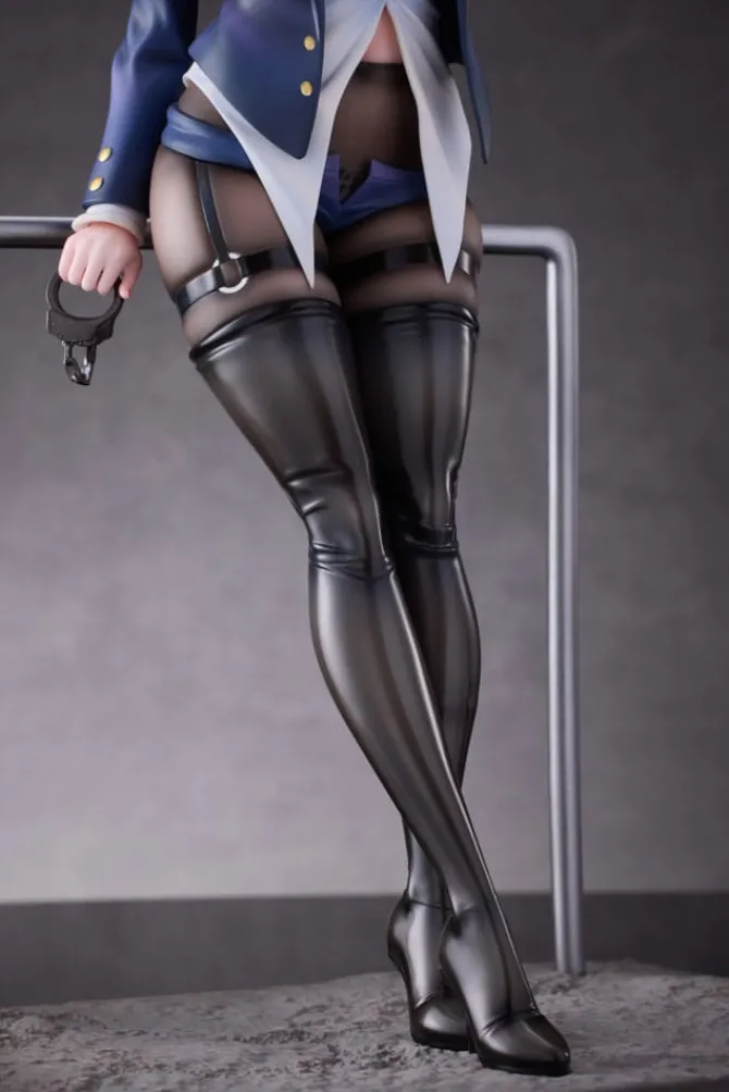 Original Illustration - Naughty Police Statue / Woman Illustration by CheLA77 Limited Edition: Hobby