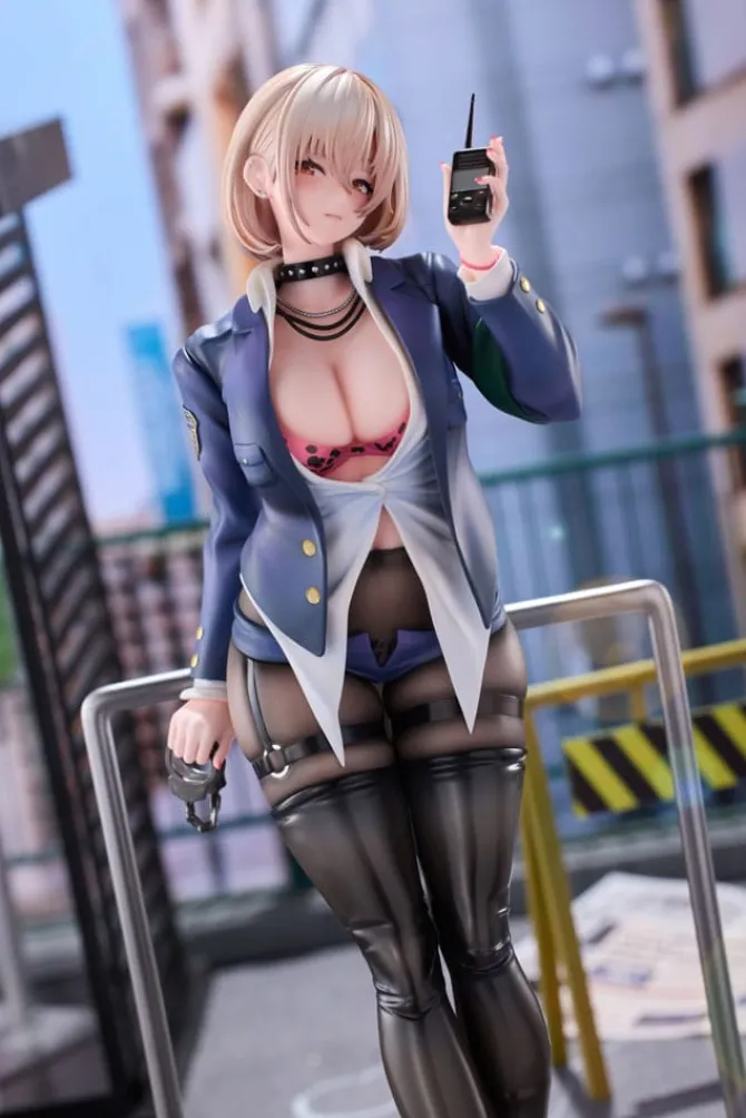 Original Illustration - Naughty Police Statue / Woman Illustration by CheLA77 Limited Edition: Hobby