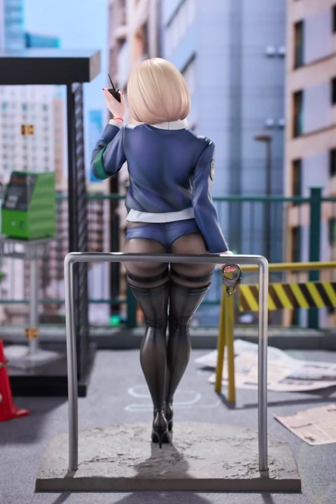 Original Illustration - Naughty Police Statue / Woman Illustration by CheLA77 Limited Edition: Hobby