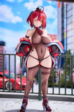 Original Illustration - Rainbow Red Apple Statue / Illustration by StarCat: Hobby Sakura