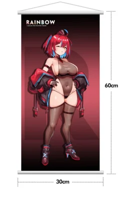 Original Illustration - Rainbow Red Apple Statue / Illustration by StarCat - Limited Edition: Hobby