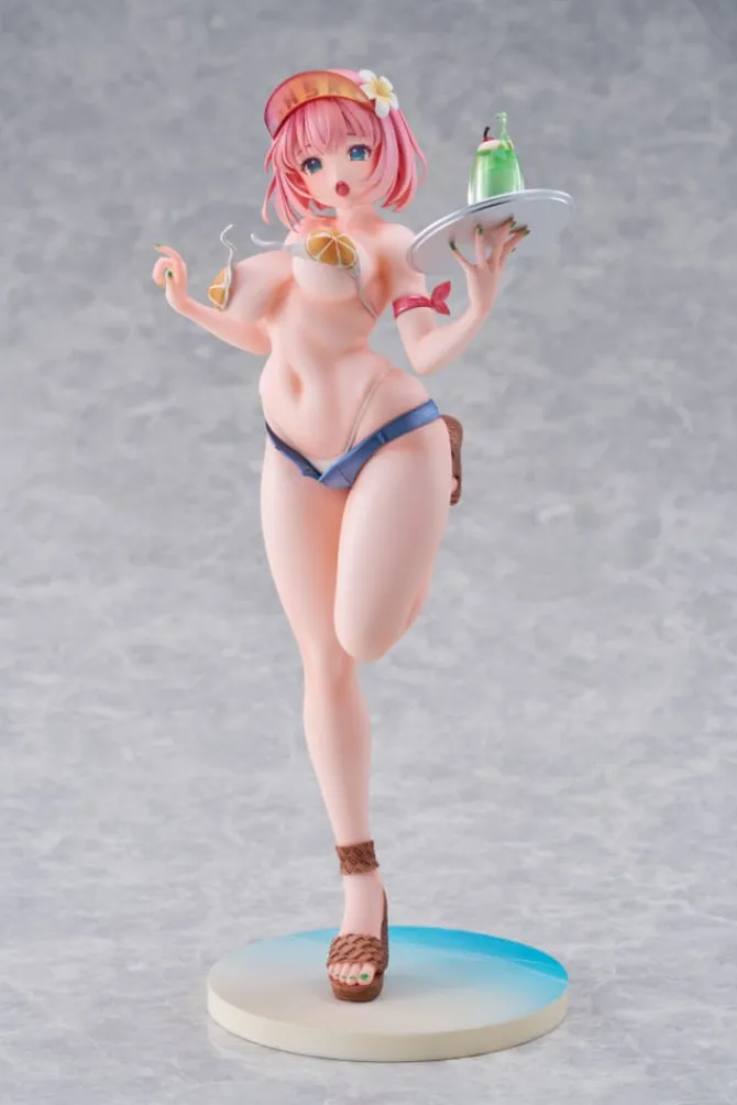 Original Illustration - Summer Waiter Statue / Illustration by Kink - Limited Edition: Hobby Sakura