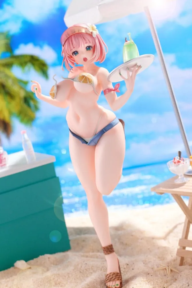 Original Illustration - Summer Waiter Statue / Illustration by Kink - Limited Edition: Hobby Sakura