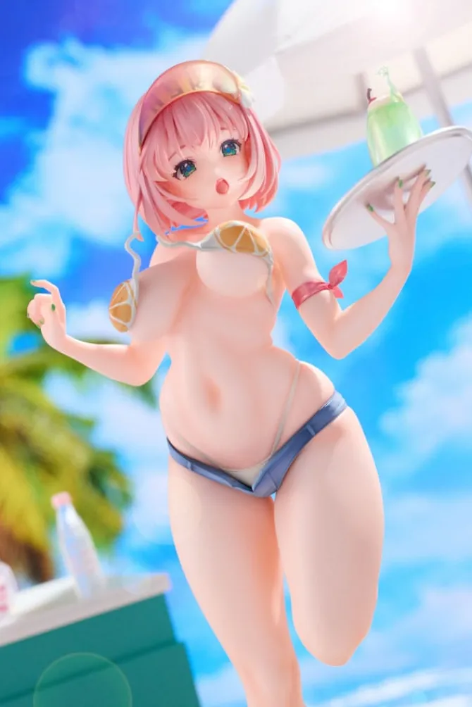 Original Illustration - Summer Waiter Statue / Illustration by Kink - Limited Edition: Hobby Sakura