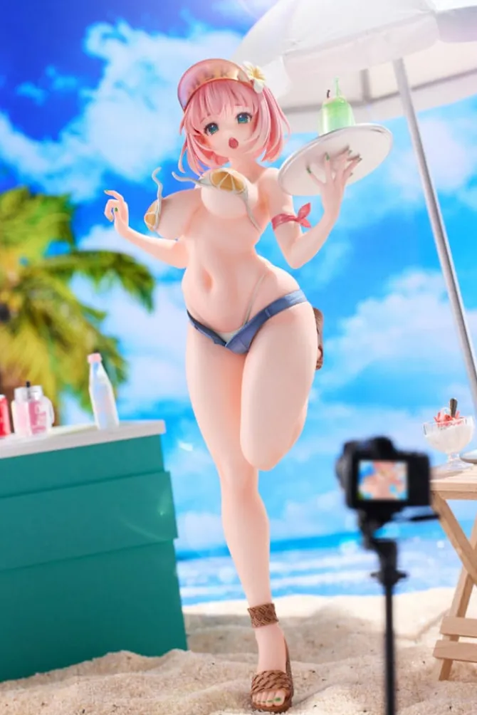Original Illustration - Summer Waiter Statue / Illustration by Kink: Hobby Sakura