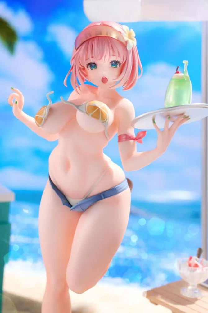 Original Illustration - Summer Waiter Statue / Illustration by Kink: Hobby Sakura