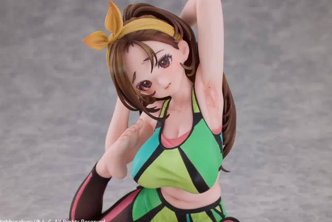 Original Illustration - Yoga Shoujo Statue / illustration by Kinku: Hobby Sakura