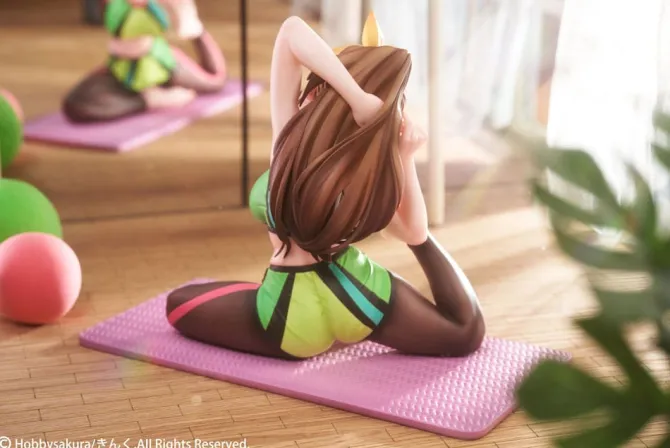 Original Illustration - Yoga Shoujo Statue / illustration by Kinku: Hobby Sakura