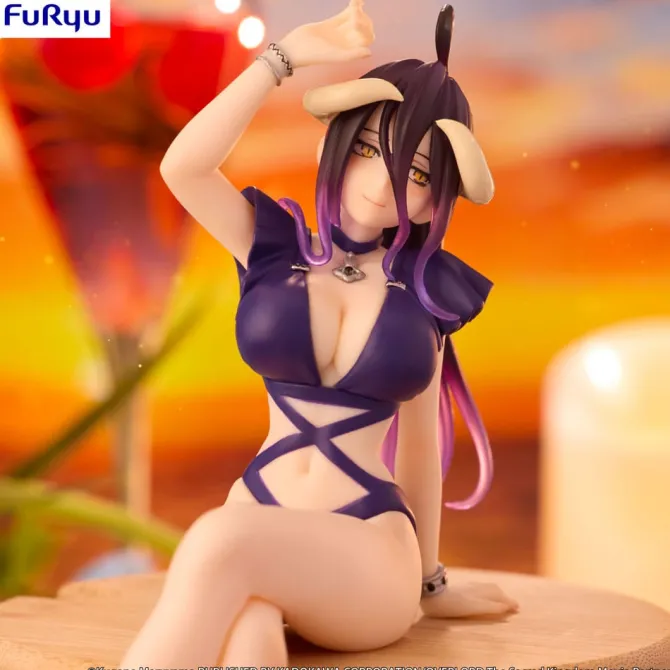 Overlord - Albedo Noodle Stopper Figur / Swimsuit - Dark Purple Color Version: Furyu
