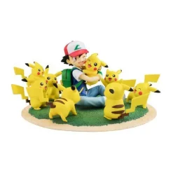 Pokemon - Ash & Pikachu Statue / G.E.M. Series - Lots of Pikachu Version: MegaHouse