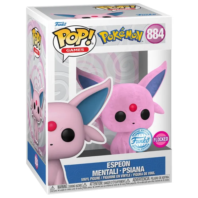 Pokemon - Flocked Espeon Vinyl Figuren / POP!: Funko