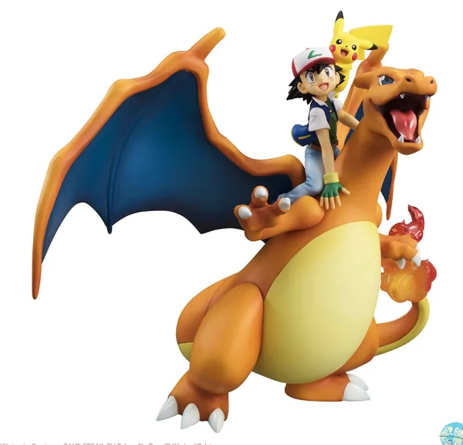Pokemon - Glurak, Ash & Pikachu Statue - G.E.M. Reihe: MegaHouse