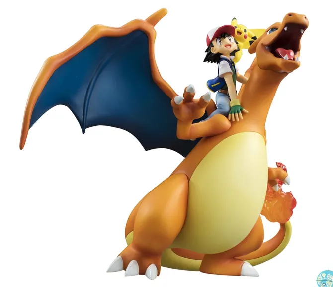 Pokemon - Glurak, Ash & Pikachu Statue - G.E.M. Reihe: MegaHouse