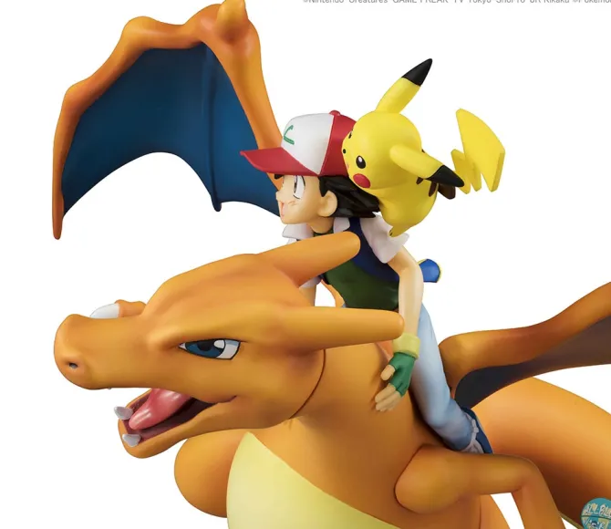 Pokemon - Glurak, Ash & Pikachu Statue - G.E.M. Reihe: MegaHouse