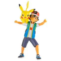 Pokémon - Ash & Pikachu Actionfigur / Battle Feature Figuren: Jazwares