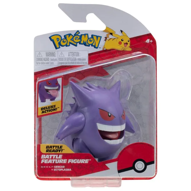 Pokémon - Gengar Actionfigur / Battle Feature Actionfigur: Jazwares