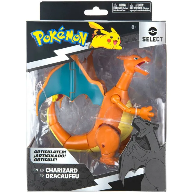 Pokémon - Glurak Actionfigur / Battle Feature Figur: Jazwares