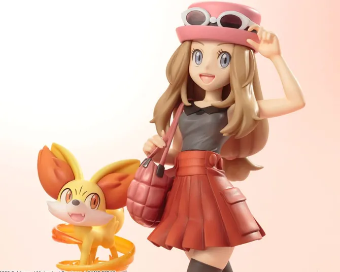 Pokémon - Serena & Fynx Statue / ARTFXJ: Kotobukiya