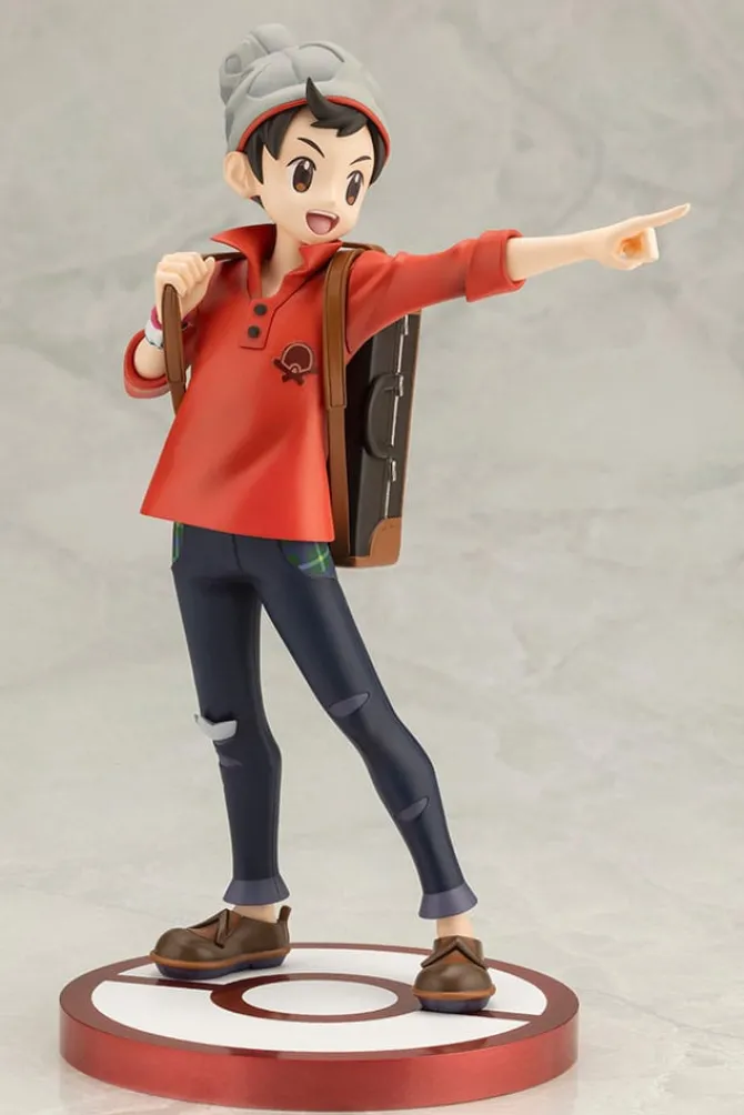 Pokémon - Victor & Hopplo Statue / ARTFXJ: Kotobukiya