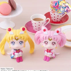 Pretty Guardian Sailor Moon - Super Sailor Moon & Super Sailor Chibi Moon Figur / Look Up - LTD Edit