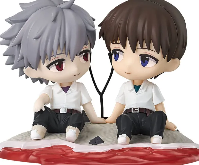 Rebuild of Evangelion - Shinji Ikari & Kaworu Nagisa Chibi Figur: Good Smile Company
