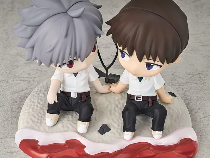 Rebuild of Evangelion - Shinji Ikari & Kaworu Nagisa Chibi Figur: Good Smile Company