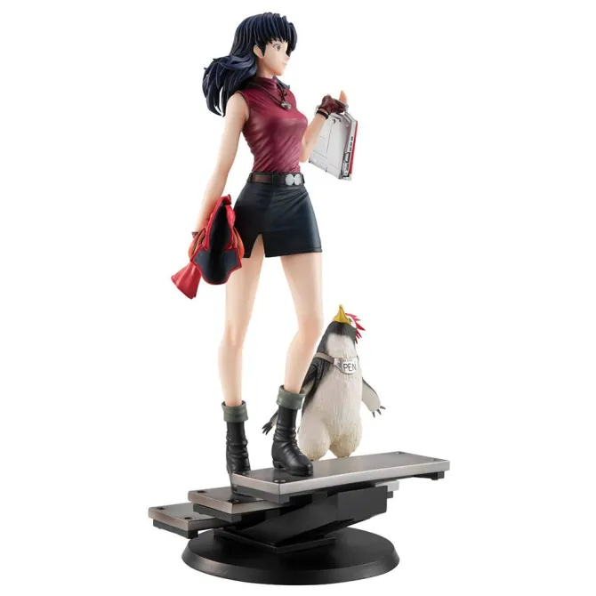 Rebuild of Evangelion Gals - Katsuragi & Pen Statue: MegaHouse