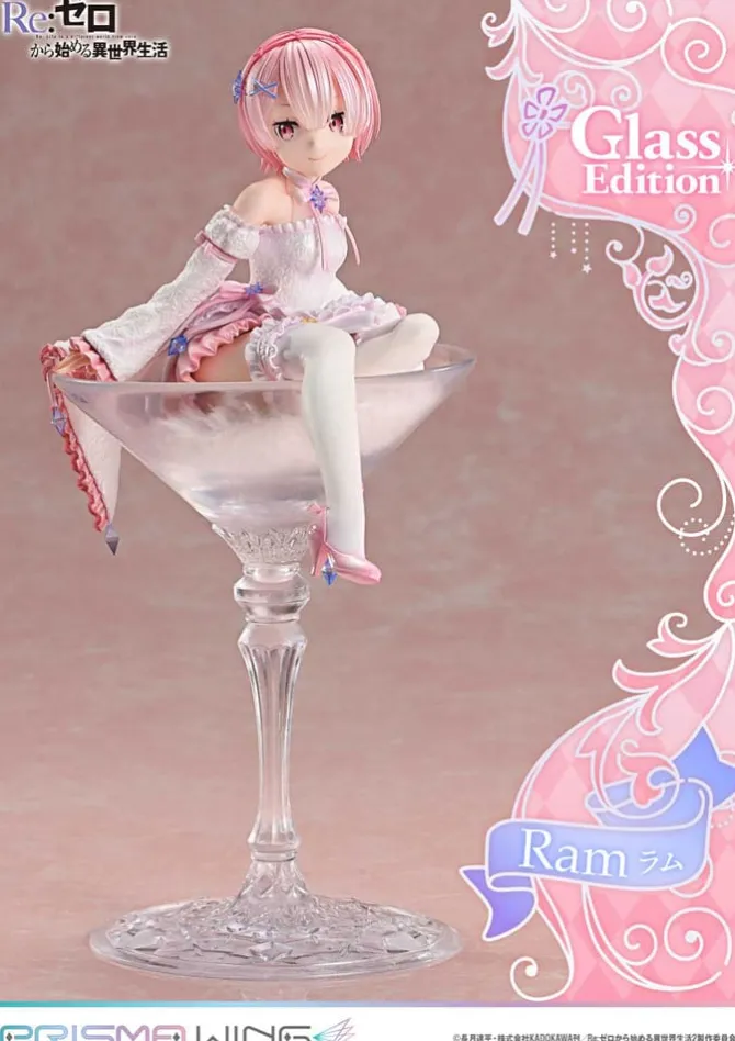 Re:Zero - Starting Life in Another World - Ram Statue / Glass Edition - Prisma Wing: Prime 1 Stu
