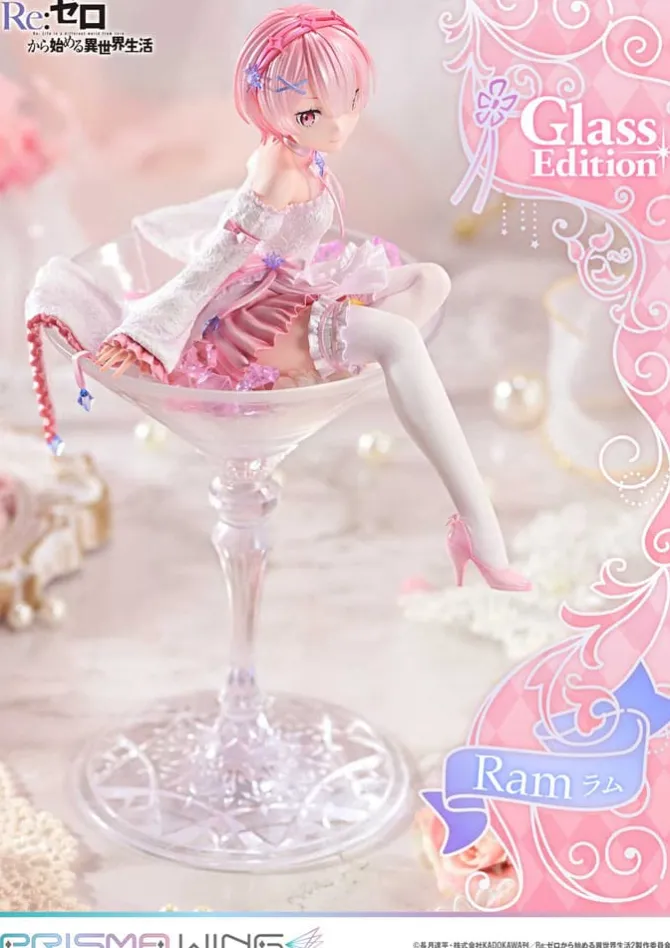 Re:Zero - Starting Life in Another World - Ram Statue / Glass Edition - Prisma Wing: Prime 1 Stu