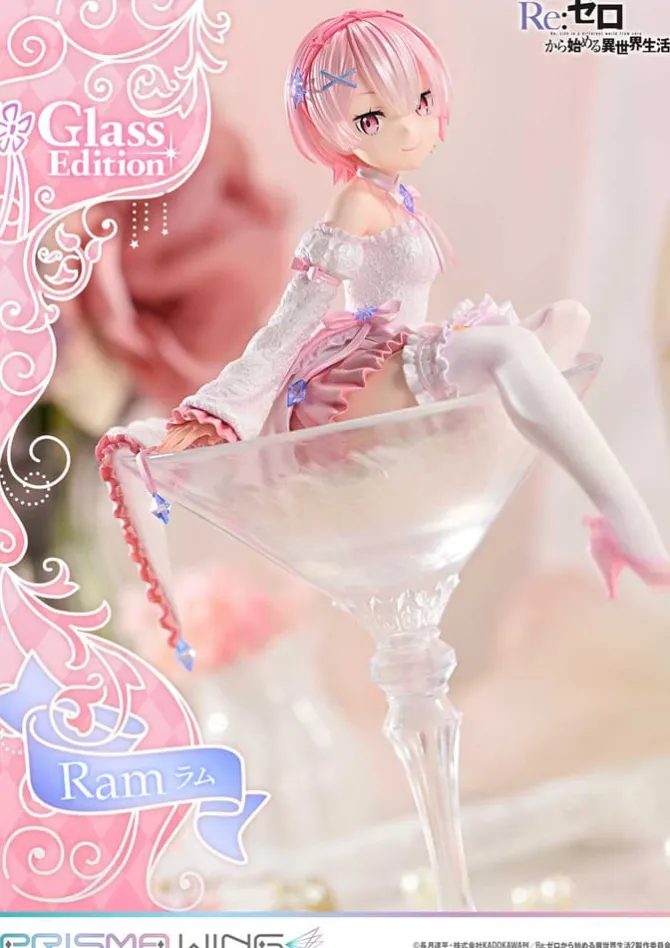 Re:Zero - Starting Life in Another World - Ram Statue / Glass Edition - Prisma Wing: Prime 1 Stu