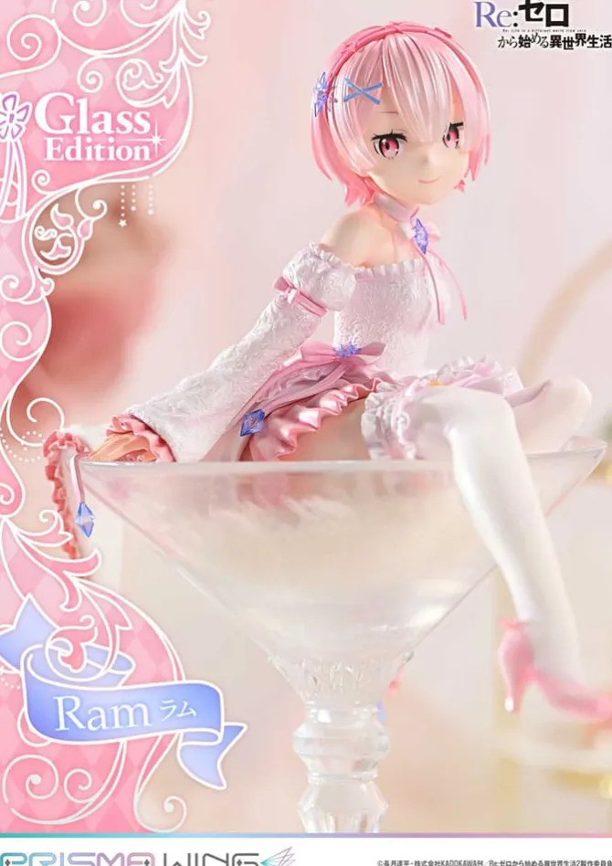 Re:Zero - Starting Life in Another World - Ram Statue / Glass Edition - Prisma Wing: Prime 1 Stu