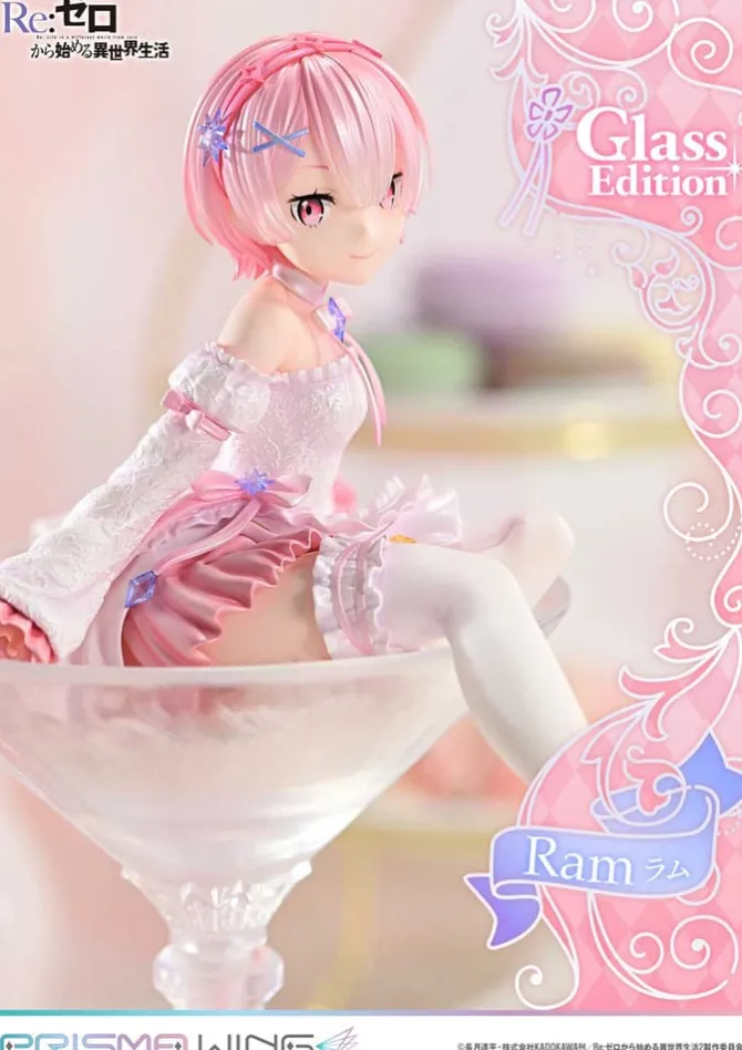 Re:Zero - Starting Life in Another World - Ram Statue / Glass Edition - Prisma Wing: Prime 1 Stu