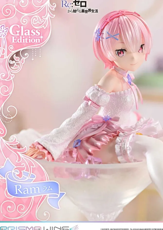 Re:Zero - Starting Life in Another World - Ram Statue / Glass Edition - Prisma Wing: Prime 1 Stu