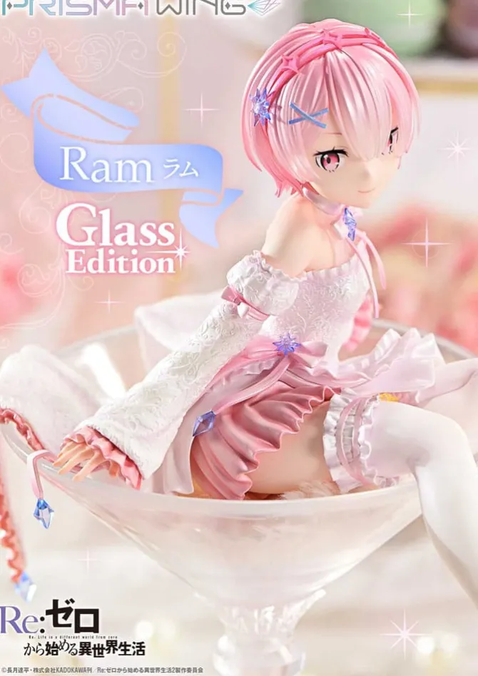 Re:Zero - Starting Life in Another World - Ram Statue / Glass Edition - Prisma Wing: Prime 1 Stu