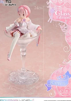 Re:Zero - Starting Life in Another World - Ram Statue / Glass Edition - Prisma Wing: Prime 1 Stu