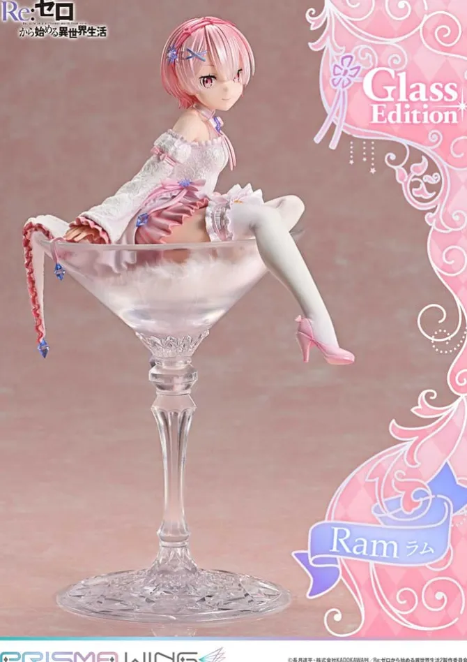 Re:Zero - Starting Life in Another World - Ram Statue / Glass Edition - Prisma Wing: Prime 1 Stu