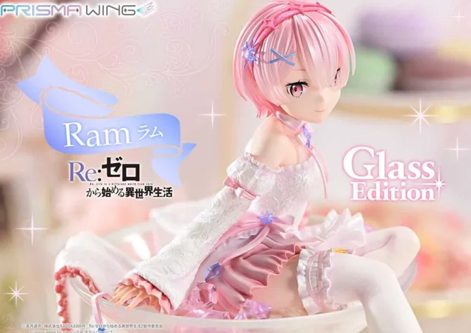 Re:Zero - Starting Life in Another World - Ram Statue / Glass Edition - Prisma Wing: Prime 1 Stu
