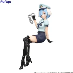 Re:Zero Starting Life in Another World Noodle Stopper - Statue Rem Police Officer Cap with Dog Ears: