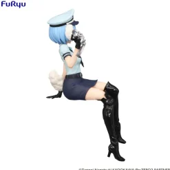 Re:Zero Starting Life in Another World Noodle Stopper - Statue Rem Police Officer Cap with Dog Ears: