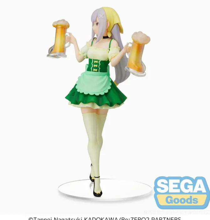 Re:Zero Starting Life in Another World - Emilia Figur / Oktoberfest Ver. (re-run): Sega