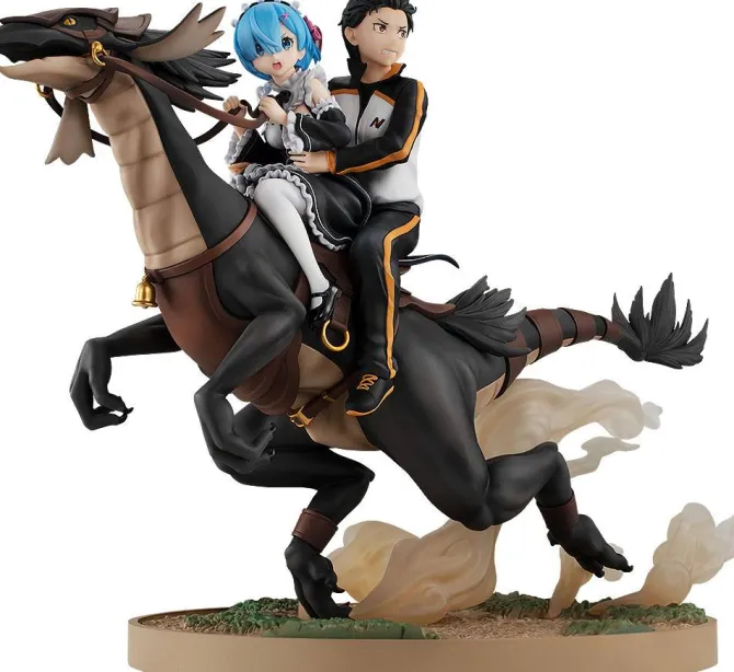 Re:Zero Starting Life in Another World - Rem & Subaru Statue /Attack on the White Whale: Kadokawa