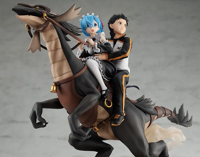Re:Zero Starting Life in Another World - Rem & Subaru Statue /Attack on the White Whale: Kadokawa