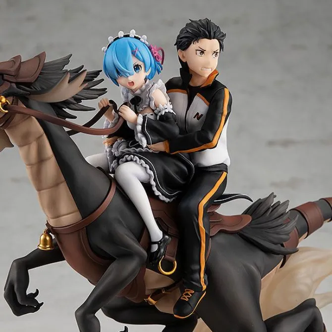 Re:Zero Starting Life in Another World - Rem & Subaru Statue /Attack on the White Whale: Kadokawa