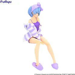 Re:Zero Starting Life in Another World - Rem Noodle Stopper / Room Wear Purple Color Version: Furyu