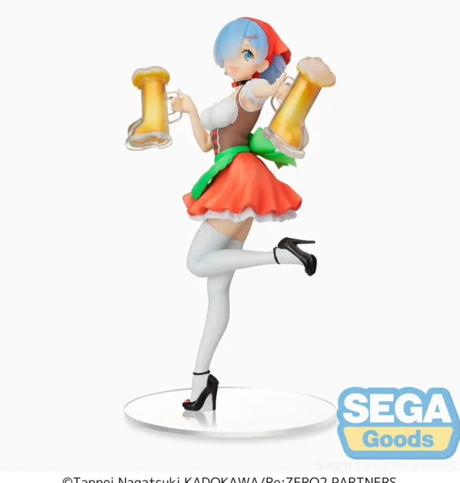 Re:Zero Starting Life in Another World - Rem Figur / Oktoberfest Ver. (re-run): Sega