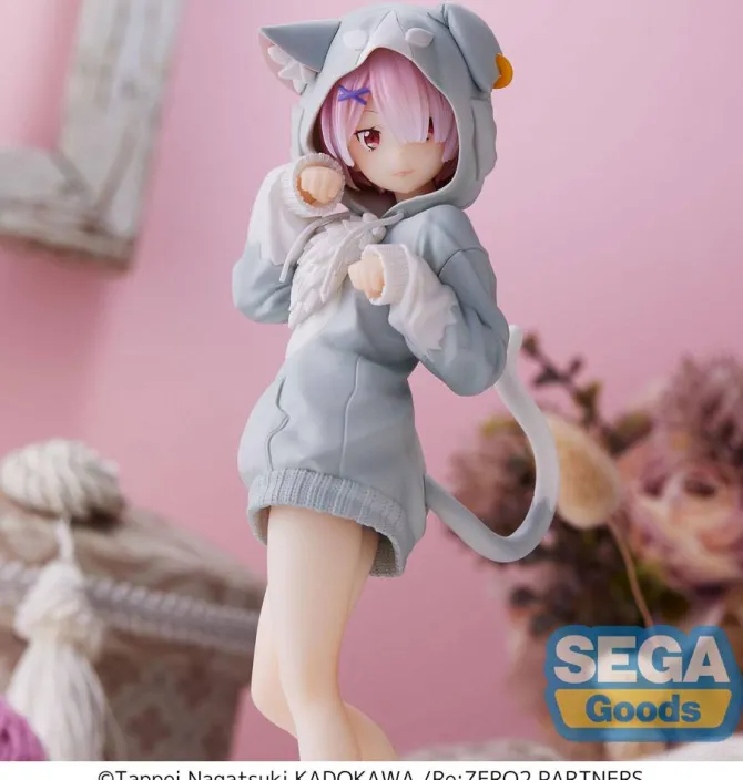 Re:Zero Starting Life in Another World - Ram Figur /The Great Spirit Puck: Tait