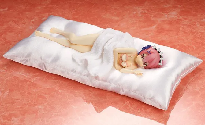 Re:Zero Starting Life in Another World - Ram Statue / Sleep Sharing - Pink Lingerie: Kadokawa