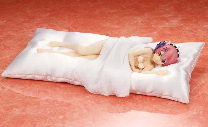 Re:Zero Starting Life in Another World - Ram Statue / Sleep Sharing - Pink Lingerie: Kadokawa