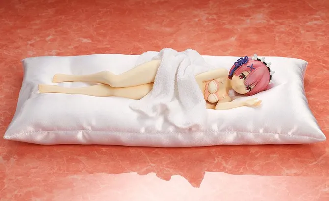 Re:Zero Starting Life in Another World - Ram Statue / Sleep Sharing - Pink Lingerie: Kadokawa