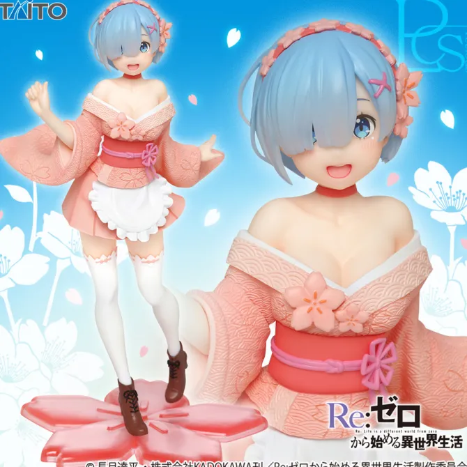Re:Zero Starting Life in Another World - Rem Figur / Precious Figure - Original Sakura Image: Taito